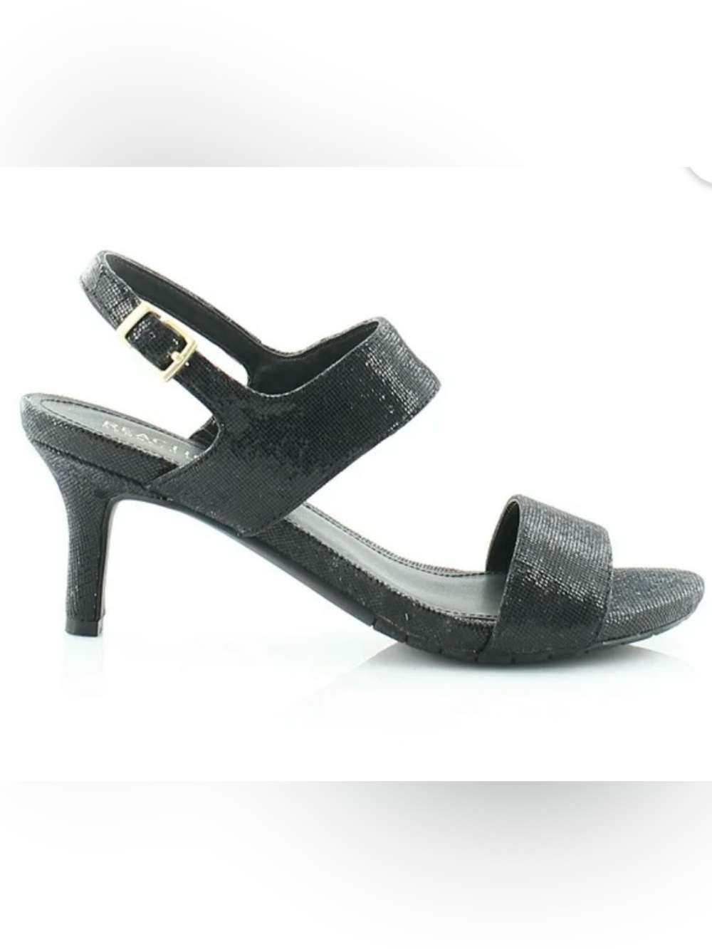 Kenneth Cole Reaction Black Sparkle Slingback Heel